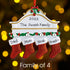 Personalised Mantel Family Christmas decoration - Family of 5