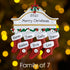 Personalised Mantel Family Christmas decoration - Family of 8