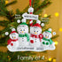 Christmas Ornament - Personalised Family Christmas Xmas Tree Decoration Ornament - North Pole Family
