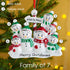 Christmas Ornament - Personalised Family Christmas Xmas Tree Decoration Ornament - North Pole Family