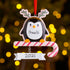Christmas Ornament - Personalised Family Christmas Xmas Tree Decoration Ornament - Penguin Pretender