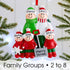 Christmas Ornament - Personalised Family Christmas Xmas Tree Decoration Ornament -  Shovel Family