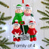 Christmas Ornament - Personalised Family Christmas Xmas Tree Decoration Ornament -  Shovel Family