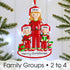 Christmas Ornament - Personalised Family Christmas Xmas Tree Decoration Ornament - Single Parent Mum