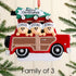 Christmas Ornament - Personalised Family Christmas Xmas Tree Decoration Ornament - Woody Wagon Family