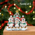 Christmas Table Top - Personalised Family Christmas Xmas Decoration - Penguin Family - TABLE TOP