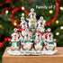 Christmas Table Top - Personalised Family Christmas Xmas Decoration - Penguin Family - TABLE TOP