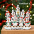 Christmas Table Top - Personalised Family Christmas Xmas Decoration - Penguin Family - TABLE TOP