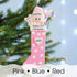 Personalised Baby Long Stockings Christmas decoration - Red