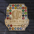 Personalised Pub Sign, Beer Cap Holder, 40 Bottle Top Display