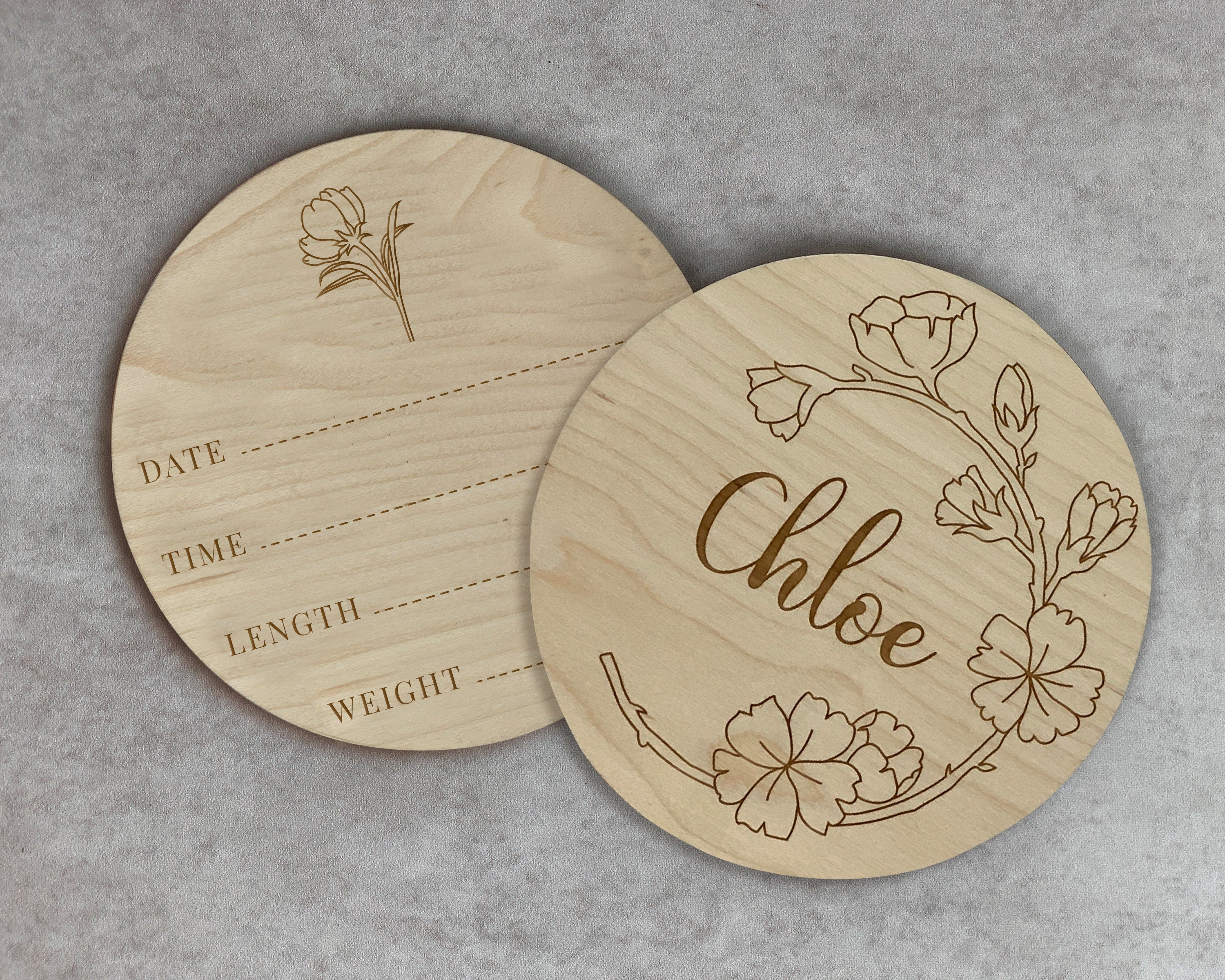 Personalised Baby Monthly Milestone Markers