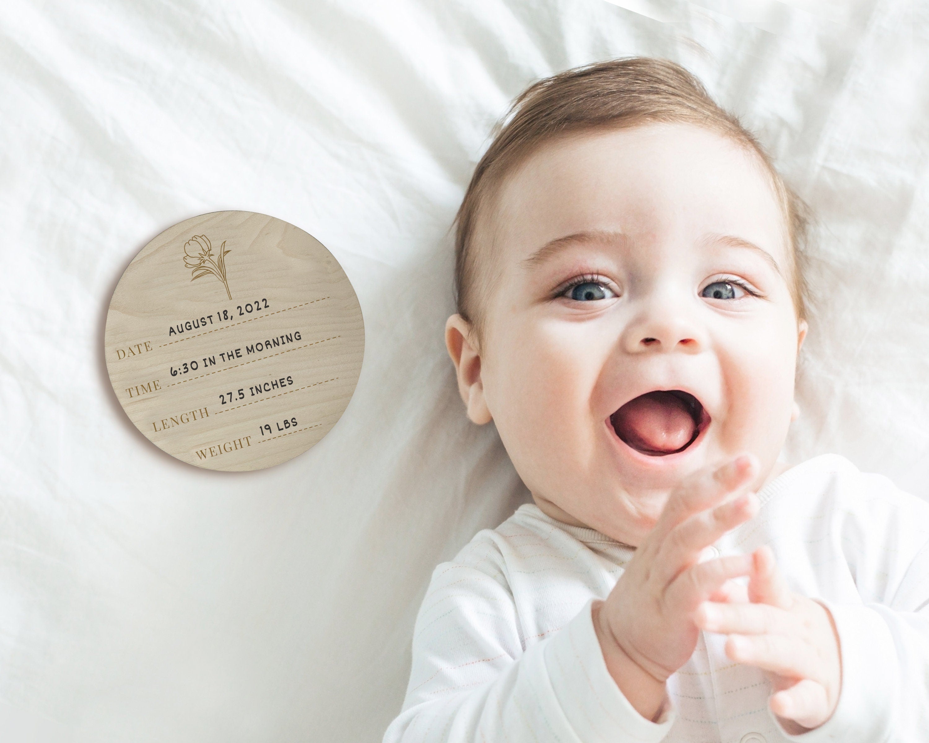 Personalised Baby Monthly Milestone Markers