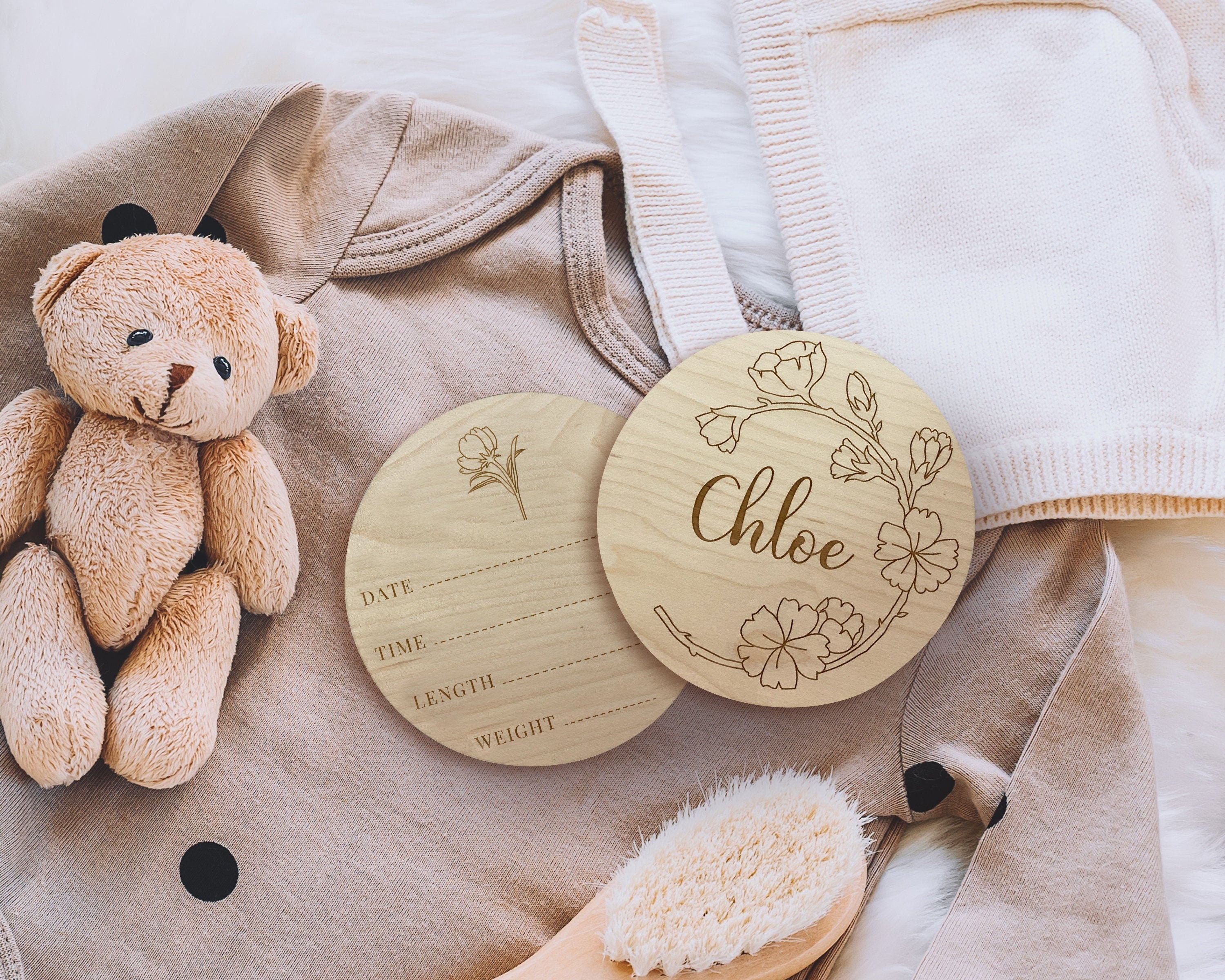 Personalised Baby Monthly Milestone Markers