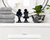 Set of Two Laser Cut Men &  Women, Boys & Girls Silhouette Bathroom Toilet Restroom Decor