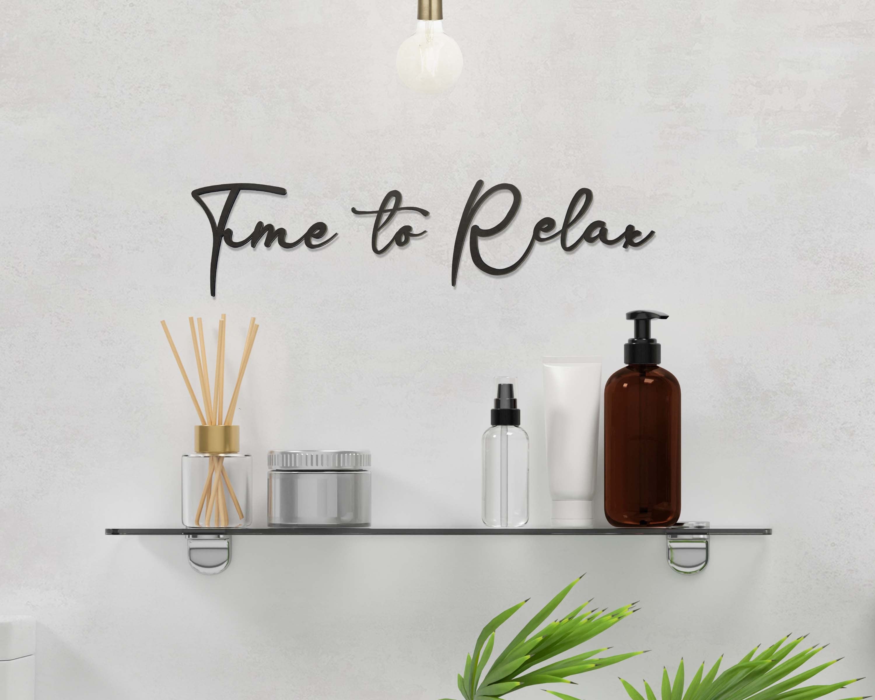 Time To Relax, Home Decor, Modern Handmade Wall Art