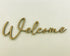 Welcome, Home Decor, Modern Handmade Wall Art