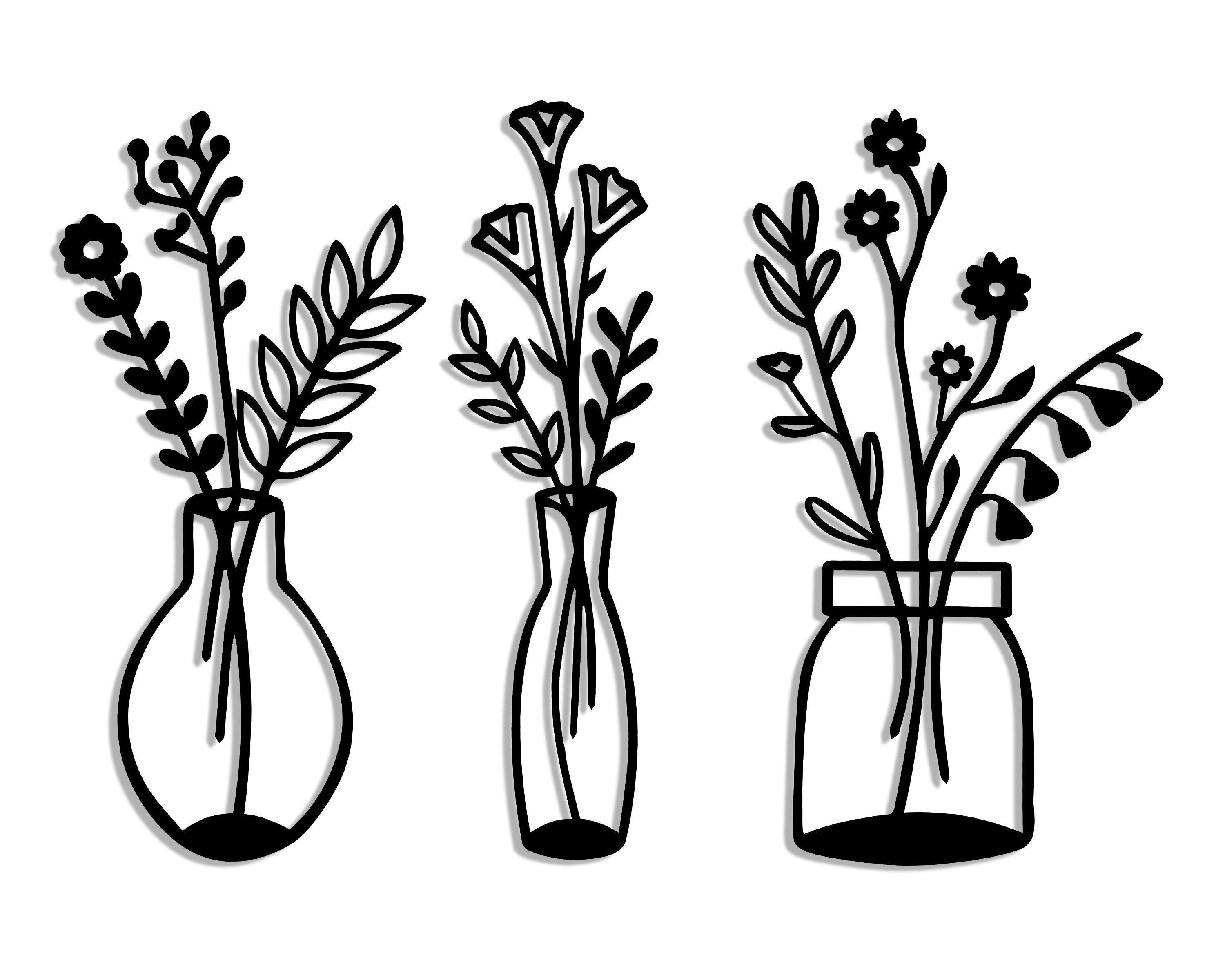 Spring Flower Wall Decor Set, Wall Art