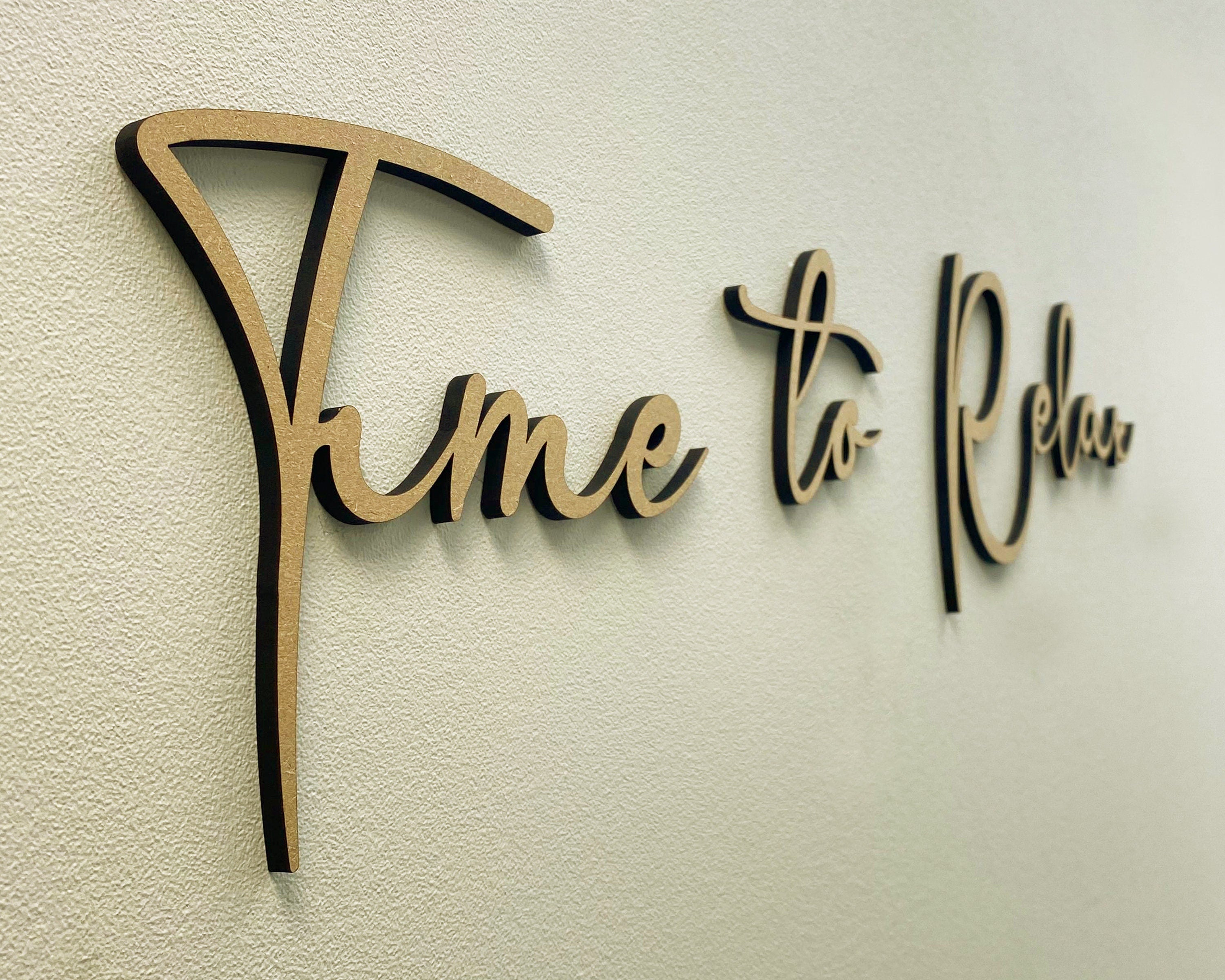 Time To Relax, Home Decor, Modern Handmade Wall Art