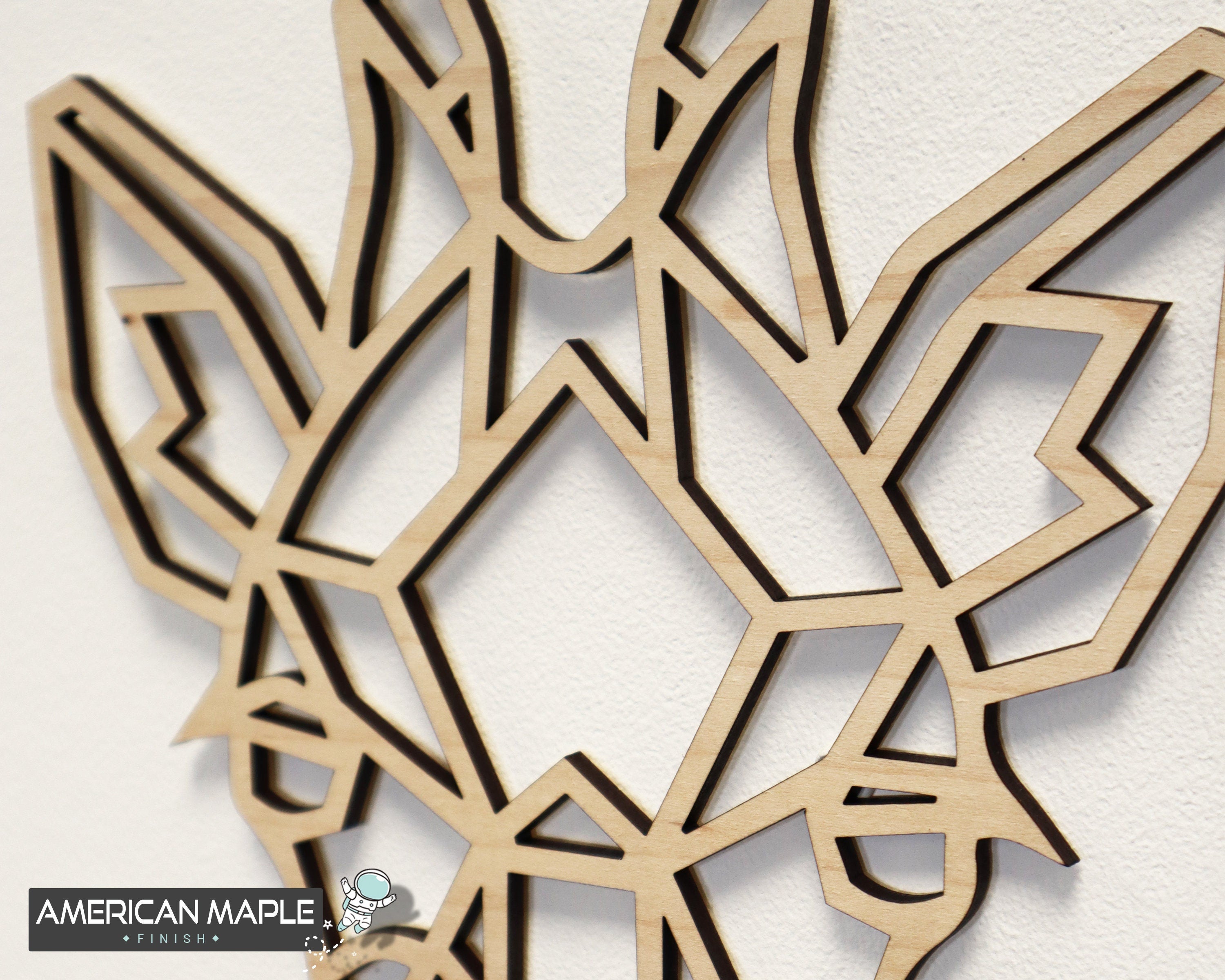 Safari Themed Wall Art, Wooden Geometric - Safari Animals