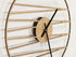 Minimalistic Diagonal Wooden Wall Clock, Geometric Wall Clock - Chic Design