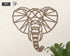 Safari Themed Wall Art, Wooden Geometric Elephant