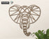 Safari Themed Wall Art, Wooden Geometric Elephant