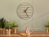 Minimalistic Diagonal Wooden Wall Clock, Geometric Wall Clock - Chic Design
