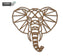 Safari Themed Wall Art, Wooden Geometric Elephant