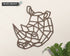 Safari Themed Wall Art, Wooden Geometric - Rhino